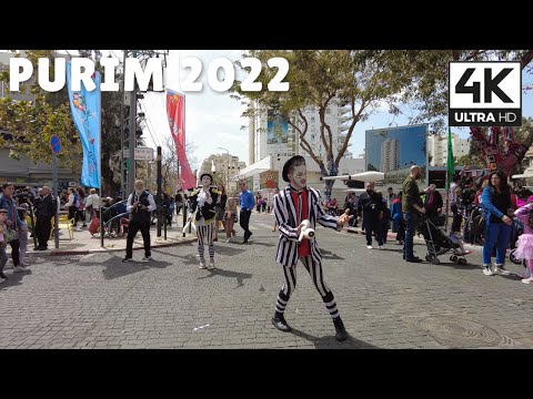 Purim 2022 in Israel | 4K UHD Virtual Walk