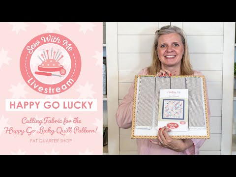 LIVE: Cutting Fabric for the Happy Go Lucky Quilt Pattern! - Sew with Me