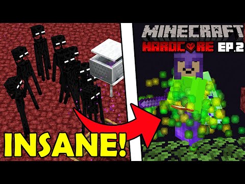 OVERPOWERED XP FARM! | Minecraft Hardcore Ep. 2