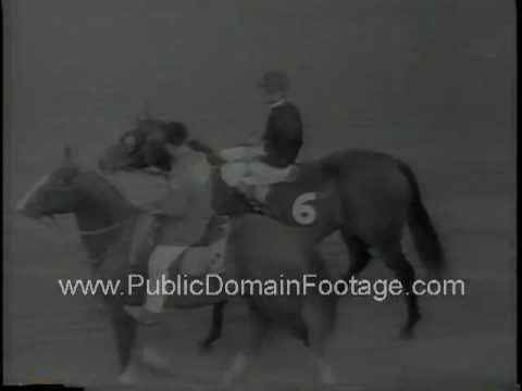Buckpasser wins Aqueduct New York horse race - Newsreel  www.PublicDomainFootage.com