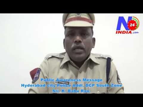 Public Awareness Message By Addl DCP SZ Sri K Babu Rao (N24India)