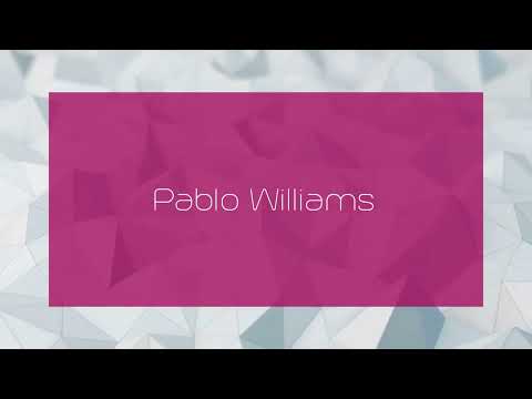 Pablo Williams - appearance