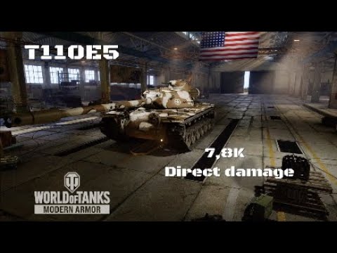 T110E5 in Overlord: 7,8K direct damage | World of Tanks | Wot console