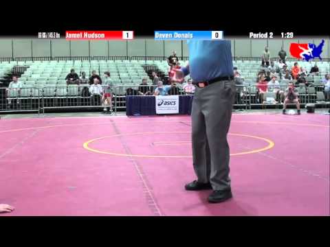 Jamel Hudson vs. Deven Donais at 2013 Junior Nationals - FILA - FS