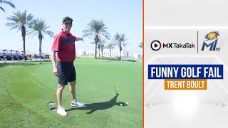 Trent Boult tries to play some golf | बोल्ट ने खेला गॉल्फ | Mumbai Indians
