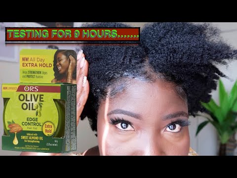 I TRIED OLIVE OIL EGDE CONTROL HAIR GEL ON MY NATURAL...