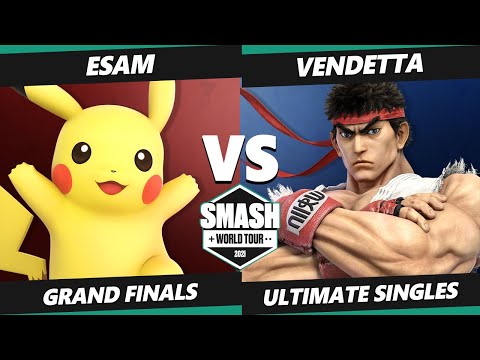 SWT NA Southeast Online GRAND FINALS - Vendetta (Ryu) Vs. ESAM (Pikachu, Brawler, Min Min) SSBU