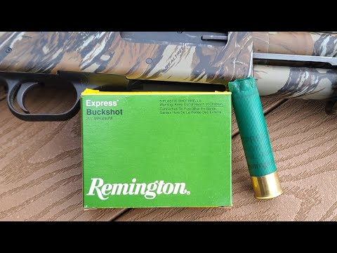 Remington Express Magnum 12ga 3.5" 18 Pellet 00 Buck 40yd Test W/ Mossberg 835 & Stock Full Choke