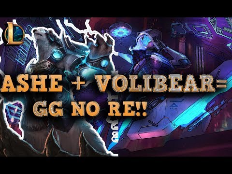 LOL Volibear support and LOL Ashe fun bot lane duo | BOT lane on a new level with Volibear Support