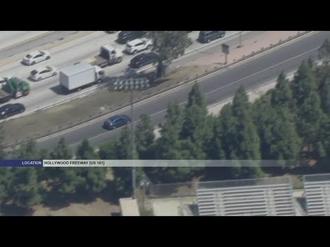 PURSUIT: Police in Southern California are in pursuit of a vehicle near Hollywood
