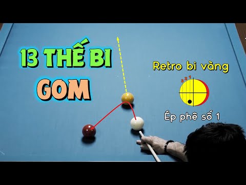Đánh trô kéo, 1 băng gom qua 13 thế bida phăng cơ bản - 13 basic libre billiards shots