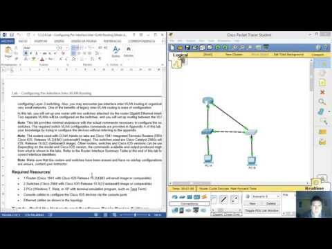6.3.2.4 - 5.1.2.4 Lab - Configuring Per-Interface Inter-VLAN Routing