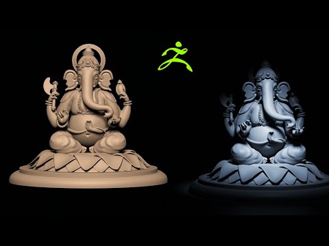 Sculpting Tutorial ZBrush - Sri Ganesh / Ganesha / Ganapathi Hindu God