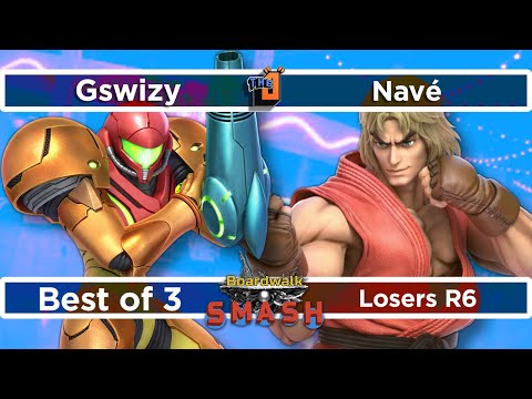 Gswizy (Samus) vs Nave (Ken) Boardwalk Smash #28 Losers R6 - SSBU