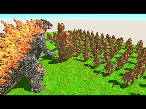 GODZILLA vs ACHILLES - Animal Revolt Battle Simulator