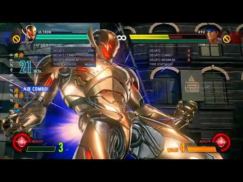 Captain Marvel setup with Ultron