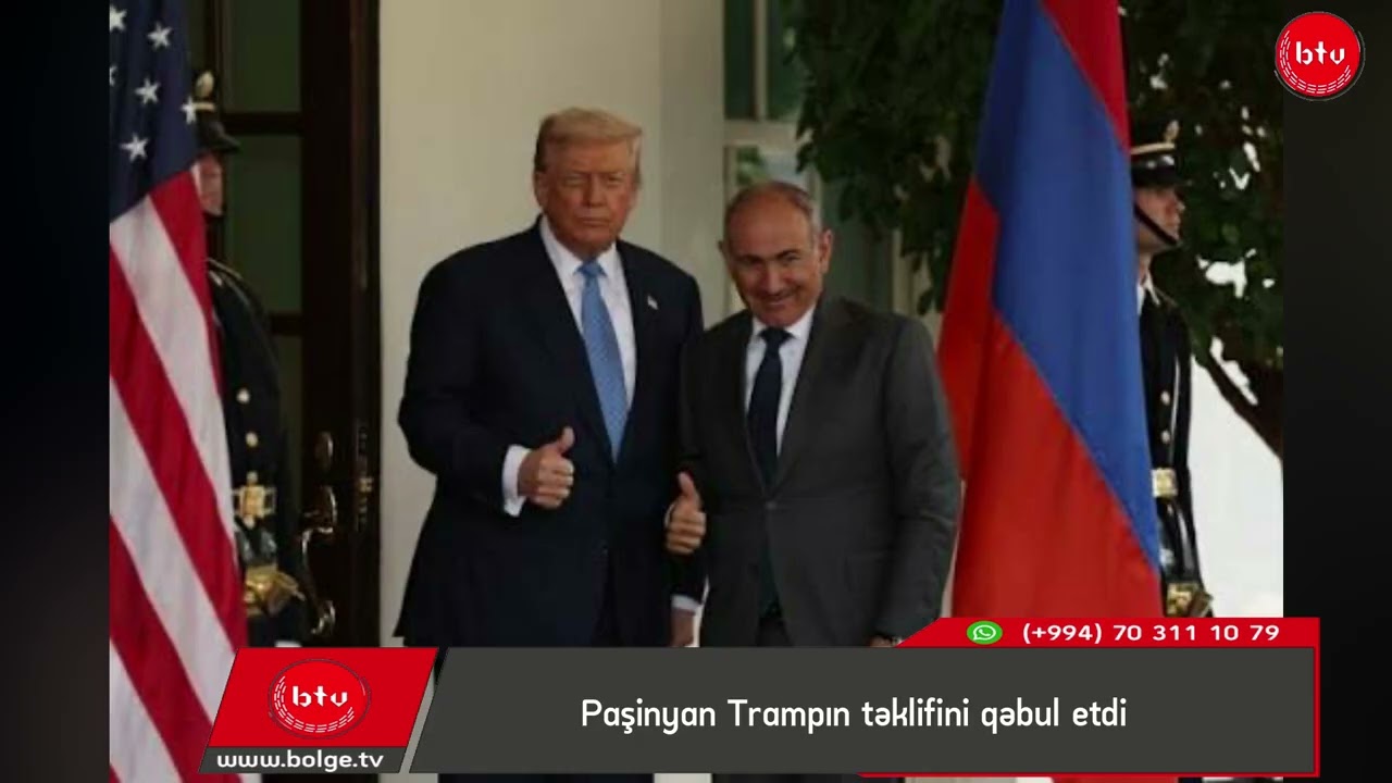 Paşinyan Trampın təklifini qəbul etdi