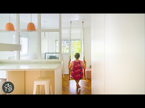 NEVER TOO SMALL: Calm and Narrow Minimalist Apartment, Buenos Aires - 30sqm/323sqft