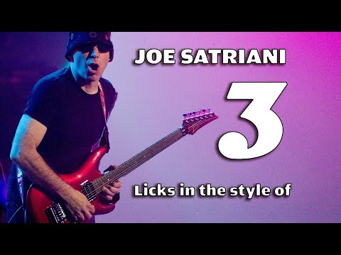 Joe Satriani - 3 Licks