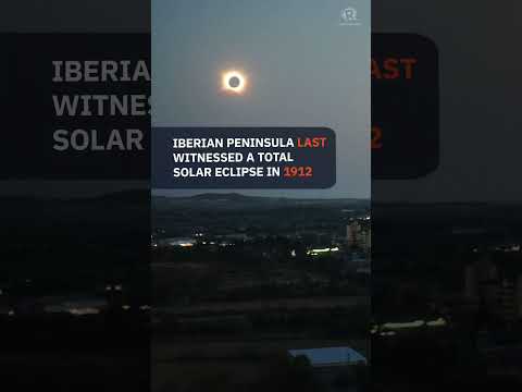 Total darkness, then sunset as full eclipse wows spectators in Spain