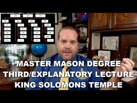 Master Mason Degree - Third Section - King Solomon's Temple
