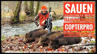Traumdrückagd mit Sauen Tripeltte bei Copterpro | Sauen in der Dickung | Schwarzwaldhunters | Teil 1
