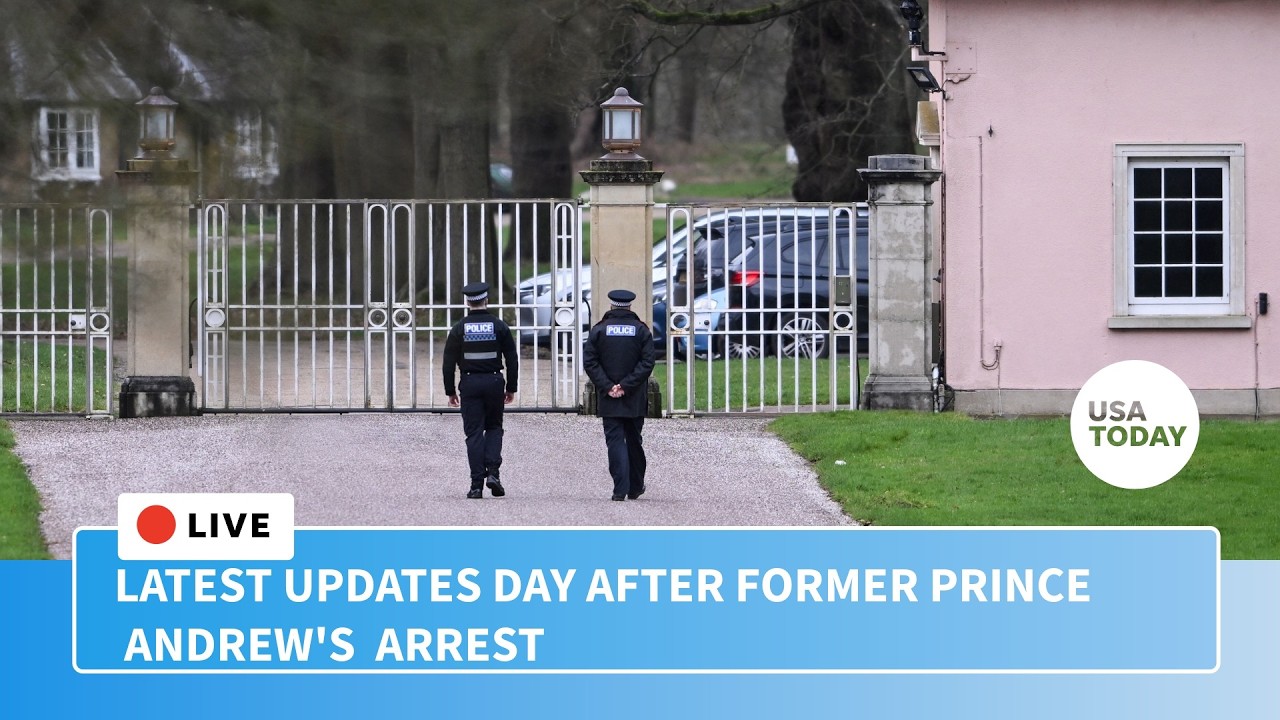 Latest updates day after former Prince Andrew's arrest