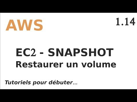 AWS 1 14 SNAPSHOTS RESTAURER UN VOLUME