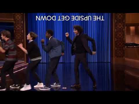 Stranger Things cast dancing with Jimmy Fallon