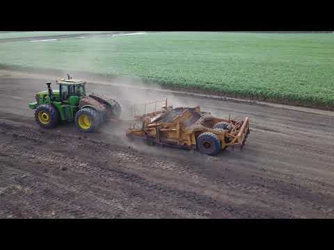 Greensill Farming - Wallaville Farm Redevoplment (John Deere 9620r and CAT 637G)
