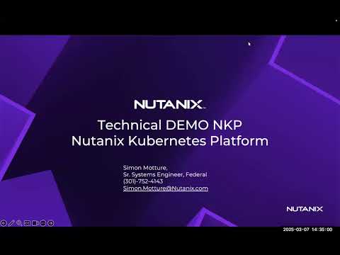 DEMO - Nutanix Kubernetes Planform - (NKP)