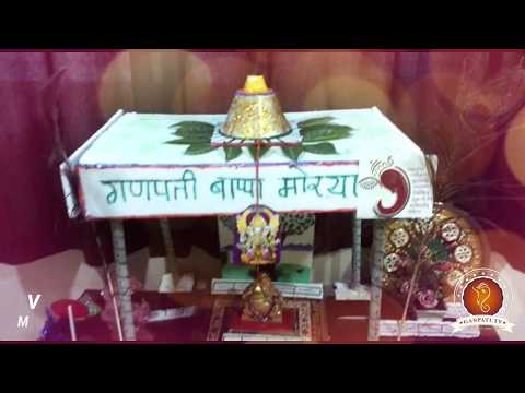 Vinayak Danwade Home Ganpati Decoration Video