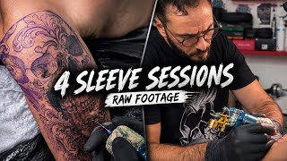     FULL SLEEVE Tattoo Sessions | Minimal Editing, Original Sound