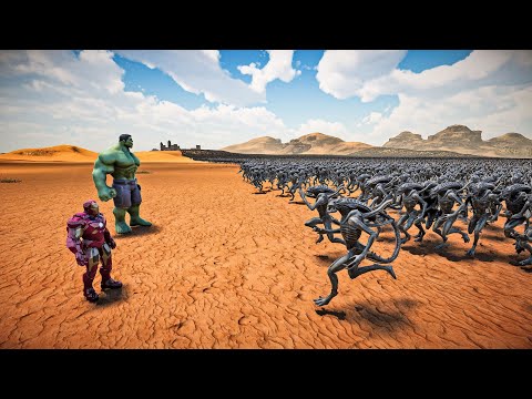 HULK & IRON MAN VS 1,000,000 ALIENS - Ultimate Epic Battle