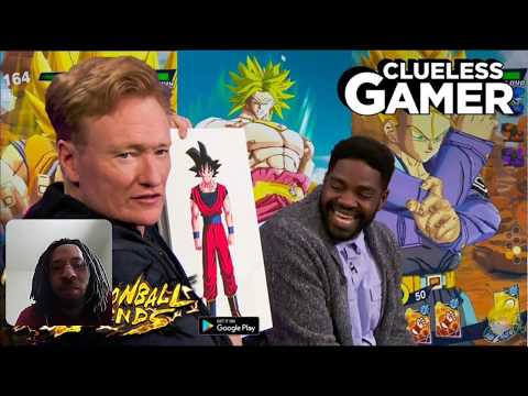 "Dragon Ball Legends" with Conan o brien and Ron Funches: Clueless Gamer (Reaction)