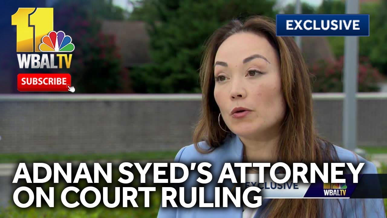 Adnan Syed's attorney speaks exclusively with 11 News following Maryland Supreme Court ruling Friday