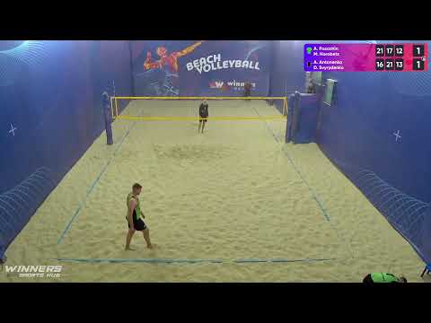 16:20 A. Pasazhin / M. Horobets - A. Antonenko / D. Svyrydenko 05.01.2023 | Winners Beach Volleyball