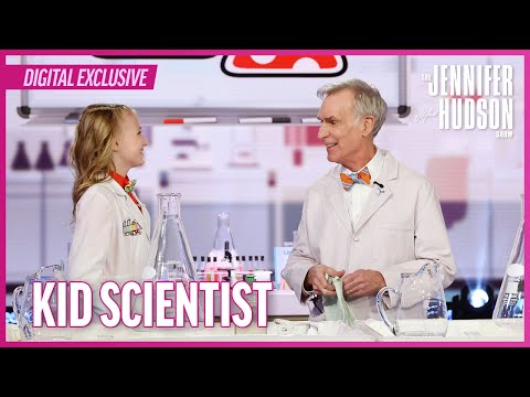 Un bambino scienziato reagisce all'incontro con Bill Nye, l'uomo della scienza: "È il mio eroe" |...