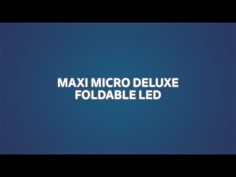 Самокат Micro Maxi Deluxe Foldable LED фиолетовый (MMD100)