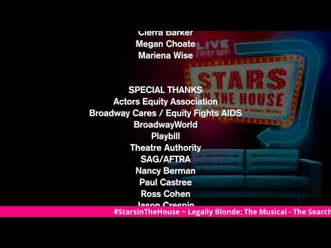 "Legally Blonde: The Musical - The Search for Elle Woods" |Stars in the House 11/12 at 8 PM ET