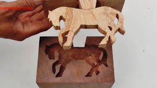 Woodworking Art / Super beautiful horse-shaped wooden joint making idea