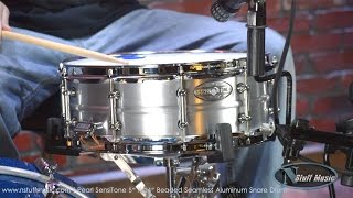 Video thumbnail for Pearl SensiTone 5" X 14" Beaded Seamless Aluminum Snare Drum | N Stuff Music by N Stuff Music