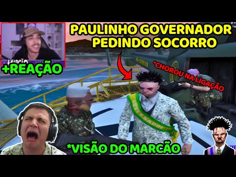 VISÃO DO MARCÃO COM PAULINHO GOVERNADOR PEDINDO SOCORRO! 😂