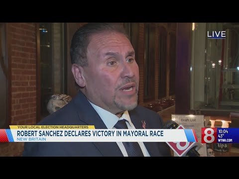 Democrat Bobby Sanchez declares victory in New Britain mayoral race