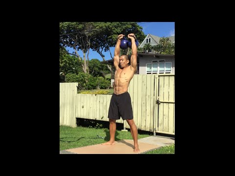 Heavy Jump Rope + Kettlebell Clean & Jerk (round 5/5) - age 52, November 30, 2020