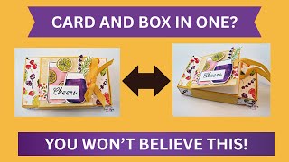 HOW TO MAKE A HANDMADE CARD AND GIFT BOX ALL IN ONE!