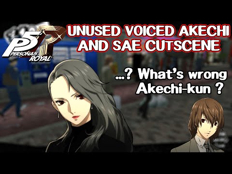 Unused voiced Akechi & Sae cutscene - Persona 5 Royal