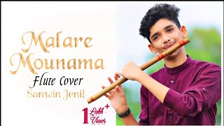 MALARE MOUNAMA   FLUTE COVER  TAMIL SONG  SANWIN J