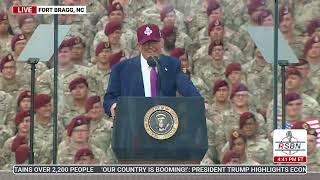 WATCH FULL: President Trump Delivers Remarks at Fort Bragg - 6/10/25