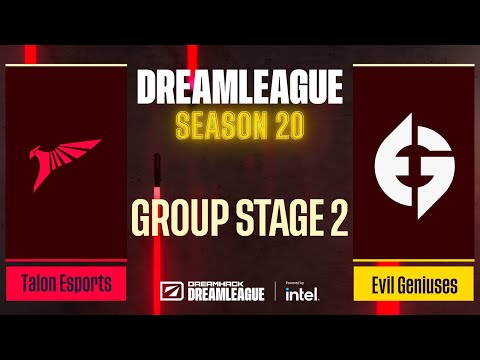 Dota2 - Talon Esports vs Evil Geniuses - Game 1 - DreamLeague Season 20 - Group Stage 2